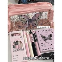 Bút Gel Kaba Bear Có Thể Thu Vào Kiểu Ballet Bướm Giá Trị Ngoại Hình Cao Dành Cho Nữ Sinh Mực Đen Trắng Bút Đen Đặc Biệt Dành Cho Học Sinh Trung Học Thi 0.5mm Đầu ST Nhanh Khô Bút Bi Mềm