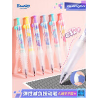Bút Gel Kéo Dài Sanrio Quảng Bo Bút Thi Học Sinh Đầu 0.5mm ST Tay Cầm Mềm Silicon Bảo Vệ Tay Mực Đen Dung Tích Lớn Mực Không Bị Gãy Nhanh Khô Bộ Bút Clip Dễ Thương Hoạt Hình 3 Cái