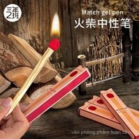 Bút Gel nhấn que diêm, bút câu hỏi dùng cọ HỌC SINH, bút đen 0,5mm sáng tạo kiểu Instagram nhanh khô mịn, giá trị cao