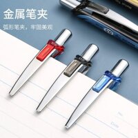 Bút Gel Nhanh Khô Pentel BLN75 Nhật Bản ENERGEL Bút Đen 0.5mm Kẹp Kim Loại Khuyên Dùng Cho Học Sinh Dùng Thi