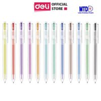 Bút Gel nhiều màu- ngòi bút 0.5mm - Deli- EG118, mực khô nhanh, viết êm,mực đều