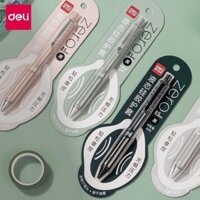 Bút gel silicone lỏng nhanh khô Deli, bút bi kép 0.5mm, bút thi, bút chữ ký