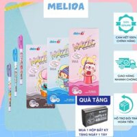 Bút gel xóa được MAZZIC, bút gel Thiên Long TP-GELE01 ngòi 0.5mm xanh/đen/tím bút mực gel xoá được viết trơn có gôm tẩy