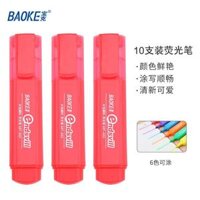 Bút highlight Dạ Quang Kẻ Hủy Diệt 6 Màu 10 chộp- BAOKEMP460 - Đỏ