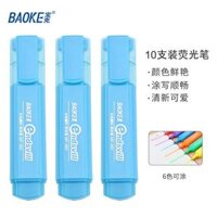 Bút highlight Dạ Quang Kẻ Hủy Diệt 6 Màu 10 chộp- BAOKEMP460 - Xanh Đương