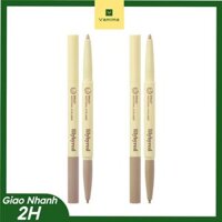 Bút Kẻ Bọng Mắt 2 Đầu Lilybyred Smiley Aegyosal Eyeliner kẻ viền môi, che khuyết điểm khóe môi, tô viền lông mày 01- 02