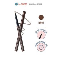 Bút Kẻ Mắt Chống Nước The Saem Eco Soul Powerproof Super Slim Eyeliner 0.1g - BR01 Thrill Brown