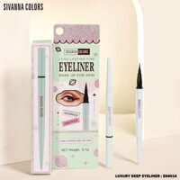 Bút kẻ mắt eyeliner Sivanna Colors Luxury Deep đầu mảnh nhanh khô waterproof ES8016 - Thái Lan