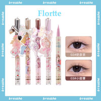 Bút kẻ mắt Flortte Chống nhòe Chống thấm nước mikko Đồng thương hiệu Bút kẻ mắt dạng lỏng siêu mịn Bút Gel Bút kẻ mắt Nằm tằm Bút mới biết đi