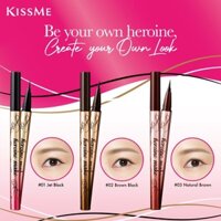 Bút kẻ mắt Isehan Kiss Me Heroine Make Smooth LIQUID Eyeliner, Super Waterproof