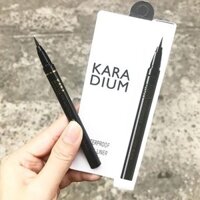 Bút kẻ mắt Karadium Waterproof Brush Liner Black - VỈ TRẮNG