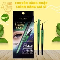 Bút Kẻ Mắt Nước Browit By Nongchat Aurora Long Stay Eyeliner Super Black 0.5g Thái Lan Không Vón Cục - Hinohouse