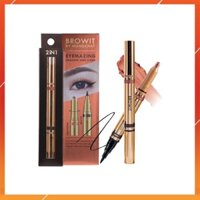 Bút Kẻ Mắt Và Sáp Nhũ Mắt 2in1 Browit Nongchat Eyemazing Shadow and Liner Thái Lan #Charming Apricot - Lily Cosmetic