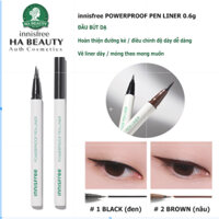 Bút kẻ viền mắt Lâu trôi Chống nước, mồ hôi và bã nhờn innisfree Power Proof Pen Liner 0.6g Hàn Quốc