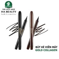 Bút kẻ viền mắt The Face Shop mảnh mềm mại bổ sung dưỡng chất fmgt Gold Collagen Marker Eyeliner 1g