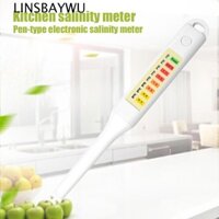 Bút kiểm tra độ mặn LINSBAYWU Máy đo độ mặn thực phẩm điện tử cho công cụ đo phân tích nhà bếp LED 0,3% -2,0% Máy đo nồng độ muối