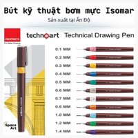 Bút Kim vẽ Kỹ Thuật Bút Đồ Họa liner chuyên dụng ISOMARS Sản xuất từ Ấn Độ (Không kèm mực)