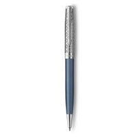 Bút ký cao cấp, Bút bi Parker SONNET 21 Metal Blue cài trắng