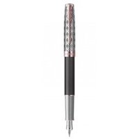 Bút ký cao cấp, Bút máy Parker SONNET 21 METAL GREY cài vàng hồng PGT 18K