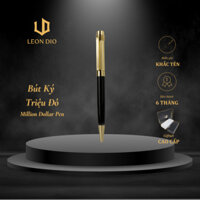 Bút Ký Cao Cấp Leon Dio Mentalen Black, bút bi xoay, khắc tên theo yêu cầu,dùng làm quà tặng