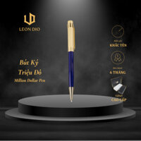 Bút Ký Cao Cấp Leon Dio Mentalen Blue, bút bi xoay, khắc tên theo yêu cầu,dùng làm quà tặng