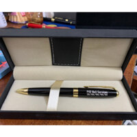 Bút ký cao cấp Ngòi bi xoay, Bút khắc tên theo yêu cầu cài ngực sang trọng - BK12