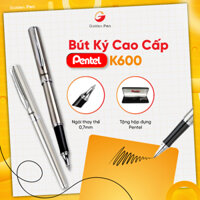 Bút Ký Cao Cấp Pentel K600PG Mạ Vàng Nét 0.7mm Có Hộp