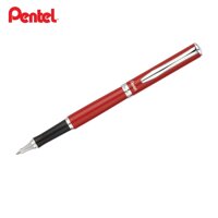 Bút ký cao cấp Pentel K611 ngòi 0.7mm LR7 kèm hộp  Bút gel nước Nhật Bản thiết kế nắp đậy vỏ màu - K611-B đỏ