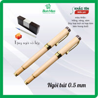 Bút ký nắp bật gỗ cao cấp Bunmus Gift BG01 khắc tên theo yêu cầu làm tặng cá nhân, khách hàng, doanh nghiệít