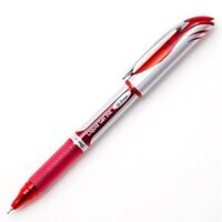 Bút Ký Nhật Bản Mực Gel Pentel Energel BLN55 Ngòi 0.5mm  Siêu Nét Siêu Mịn Không Nhòe  Khô Trong 13s 3 Màu Mực - Đỏ-B