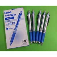 Bút ký nước pentel BL77,kiểu bấm, ngòi 0.7mm - Mực Xanh,1 cái ruột