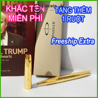Bút ký Parker IM Gold vàng kim CHÍNH HÃNG, mực 0.5 mm, mực mịn, đều ở mọi góc nghiêng cầm bút