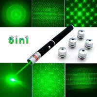 Bút laser tia xanh 6 trong 1 Green Laser Pointer