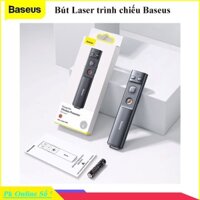 Bút Laser trình chiếu Baseus Orange Dot Wireless Presenter cho Laptop(100m. 2.4Ghz USB/Type-C Receiver...)