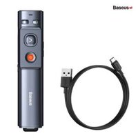 Bút Laser trình chiếu Baseus Orange Dot Wireless Presenter (Green Laser)(Charging) Grey