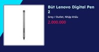 Bút Lenovo Digital Pen 2 (Grey - Outlet, Nhập khẩu)