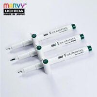 Bút Line Đi Nét Chuyên Nghiệp MARVY 4600 màu xanh lá - 0.3mm