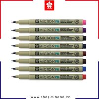 Bút line đi nét linh hoạt, nhiều màu Sakura Pigma Micron PN - Ngòi 0.2mm > 0.5mm