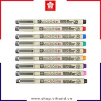 Bút line đi nét vẽ kỹ thuật nhiều màu Sakura Pigma Micron 01 - Ngòi 0.25mm