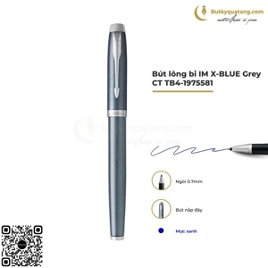 Bút lông bi cao cấp Parker IM X-BLU Grey CT TB4-1975581