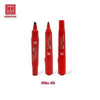 Bút lông dầu không xóa được GX-PM01, 2 đầu bút - Hồng Hà 6668