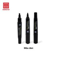 Bút lông dầu không xóa được GX-PM01, 2 đầu bút - Hồng Hà 6668 - Đen