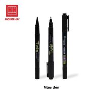Bút lông dầu không xóa được GX-PM02, 2 đầu bút - Hồng Hà 6669 - Đen