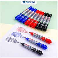 Bút lông dầu Thiên Long PM-09 - bám dính tốt trên các vật liệu: Giấy, gỗ,nhựa, thủy tinh, gốm, sứ, đĩa CD