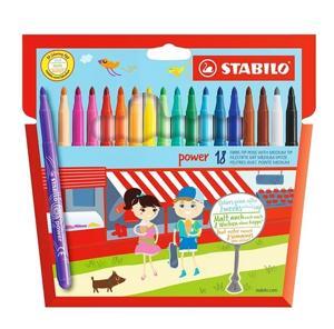 Bút lông đầu to Stabilo 18 cây - PW280-18