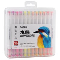Bút lông hai đầu Marker Baoke - D289  - 36 màu