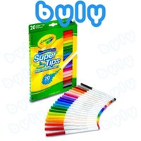 Bút lông màu Crayola Super Tips 10 màu - 20 màu rửa được dễ dàng