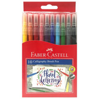 Bút Lông Màu FABER CASTELL Vẽ Trang Trí, Viết Thư Pháp Calligraphy Đầu Cọ (10 Màu)