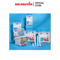 Bút Lông Màu Marker 2 Đầu Hộp Nhựa Học Sinh Deli - Màu Đều Đậm An Toàn Cho Bé - VPP Gia Nguyễn