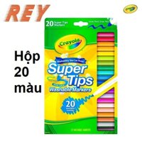 Bút lông màu rửa được dễ dàng Crayola Super Tips 10 màu - 20 màu sản phẩm chính hãng